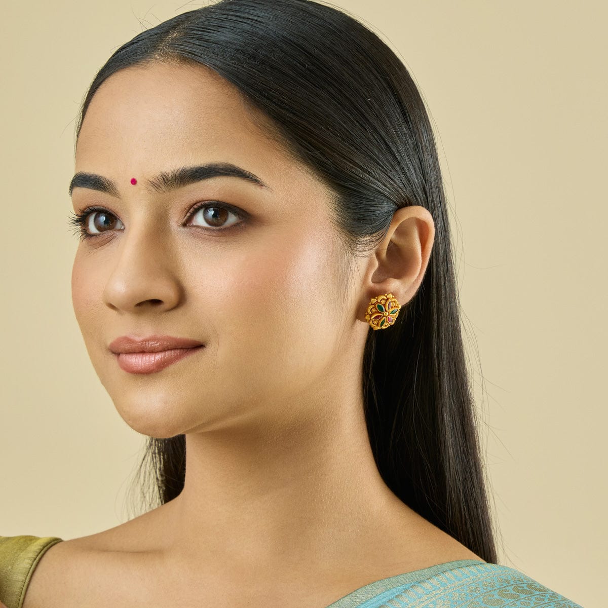 Temple Earring Silver Temple Earring 181733