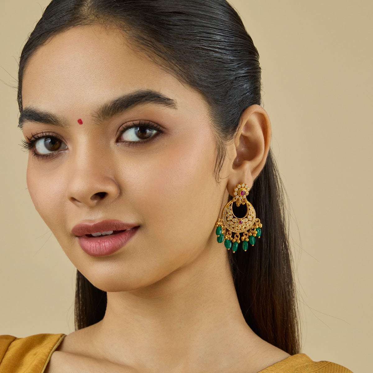 Temple Earring Silver Temple Earring 181802