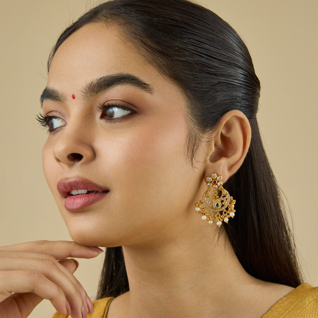 Temple Earring Silver Temple Earring 181804