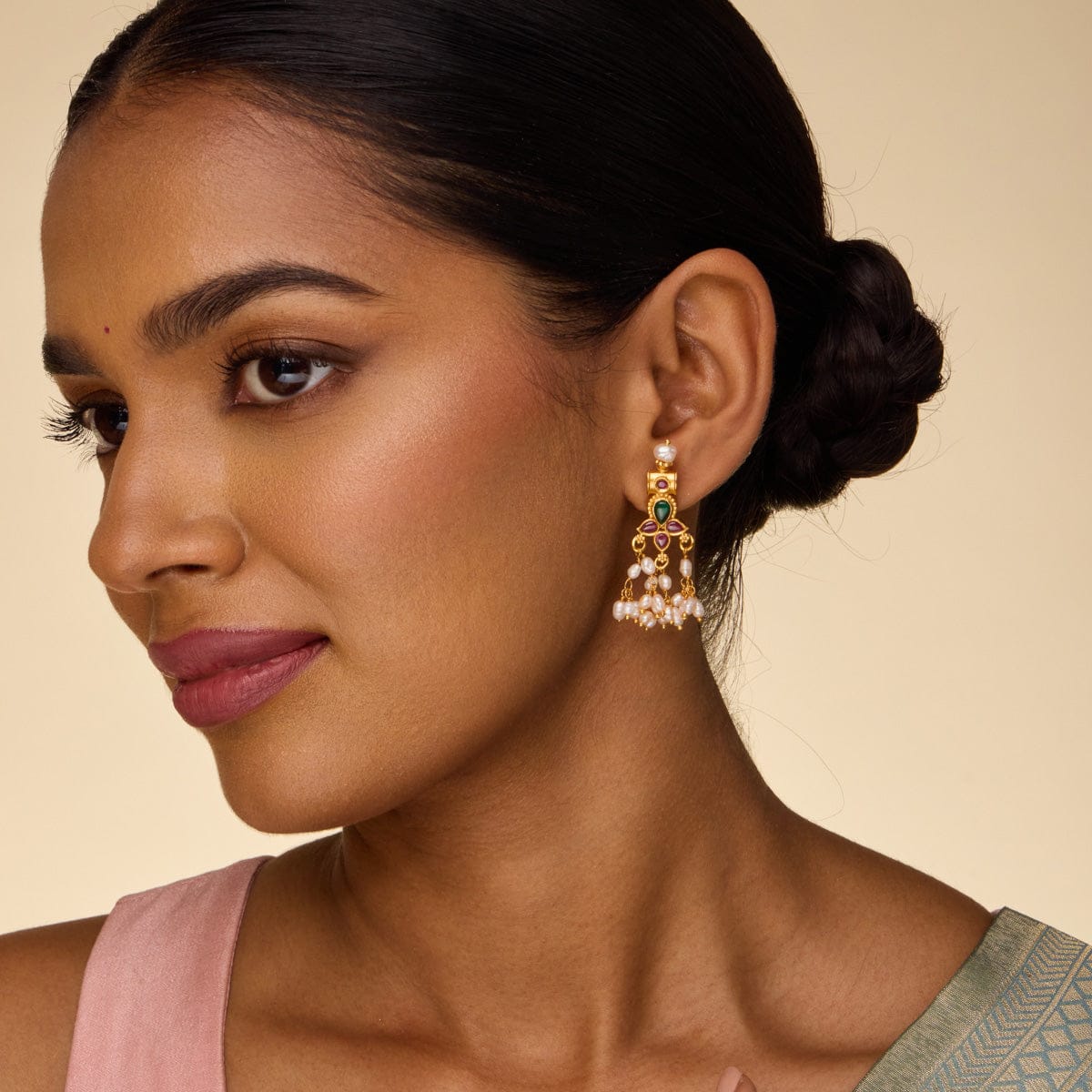 Temple Earring Silver Temple Earring 190844