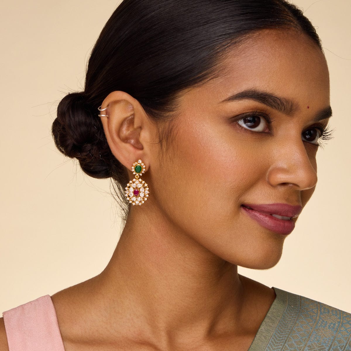 Temple Earring Silver Temple Earring 193282