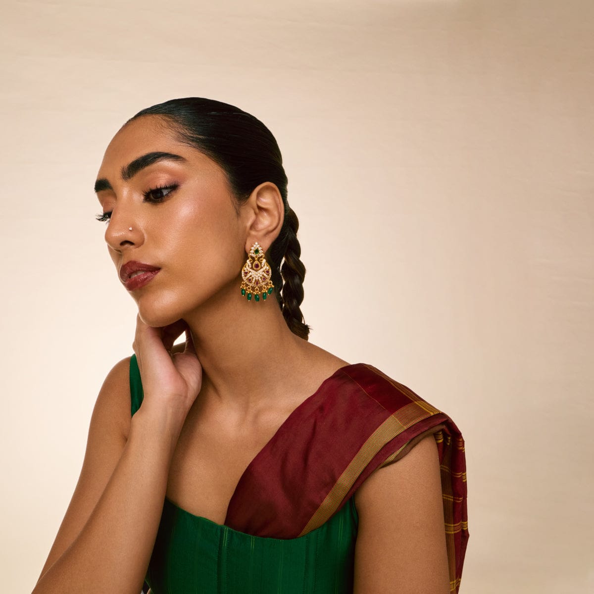 Temple Earring Silver Temple Earring 197043