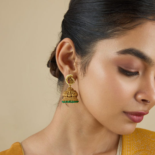 Temple Earring Silver Temple Earring 178334
