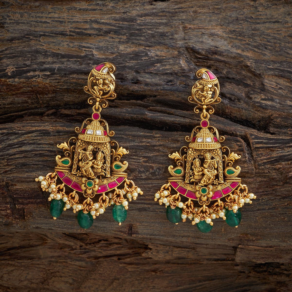 Silver Temple Earring 179731