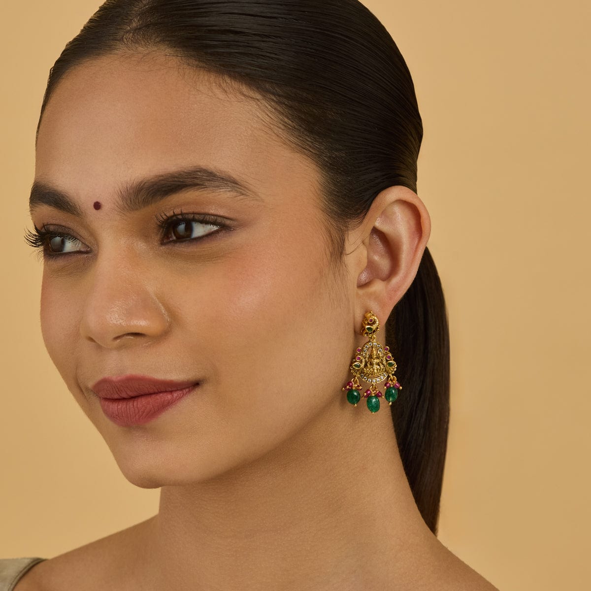 Temple Earring Silver Temple Earring 179732