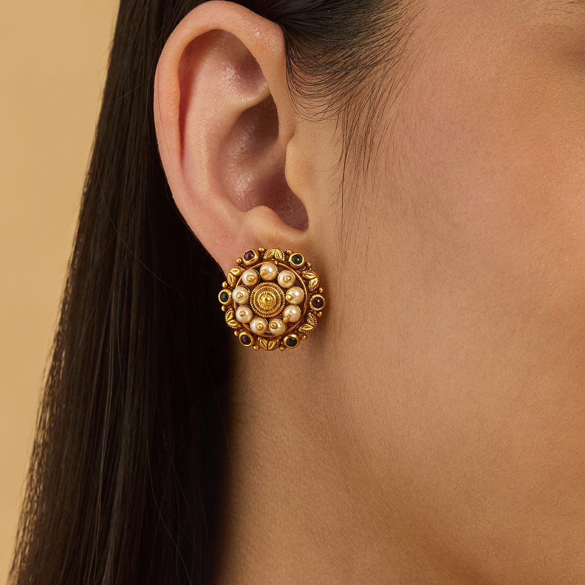 Temple Earring Silver Temple Earring 179752