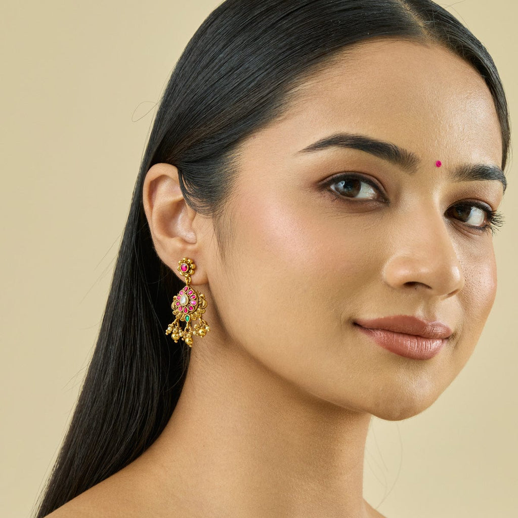 Temple Earring Silver Temple Earring 185363