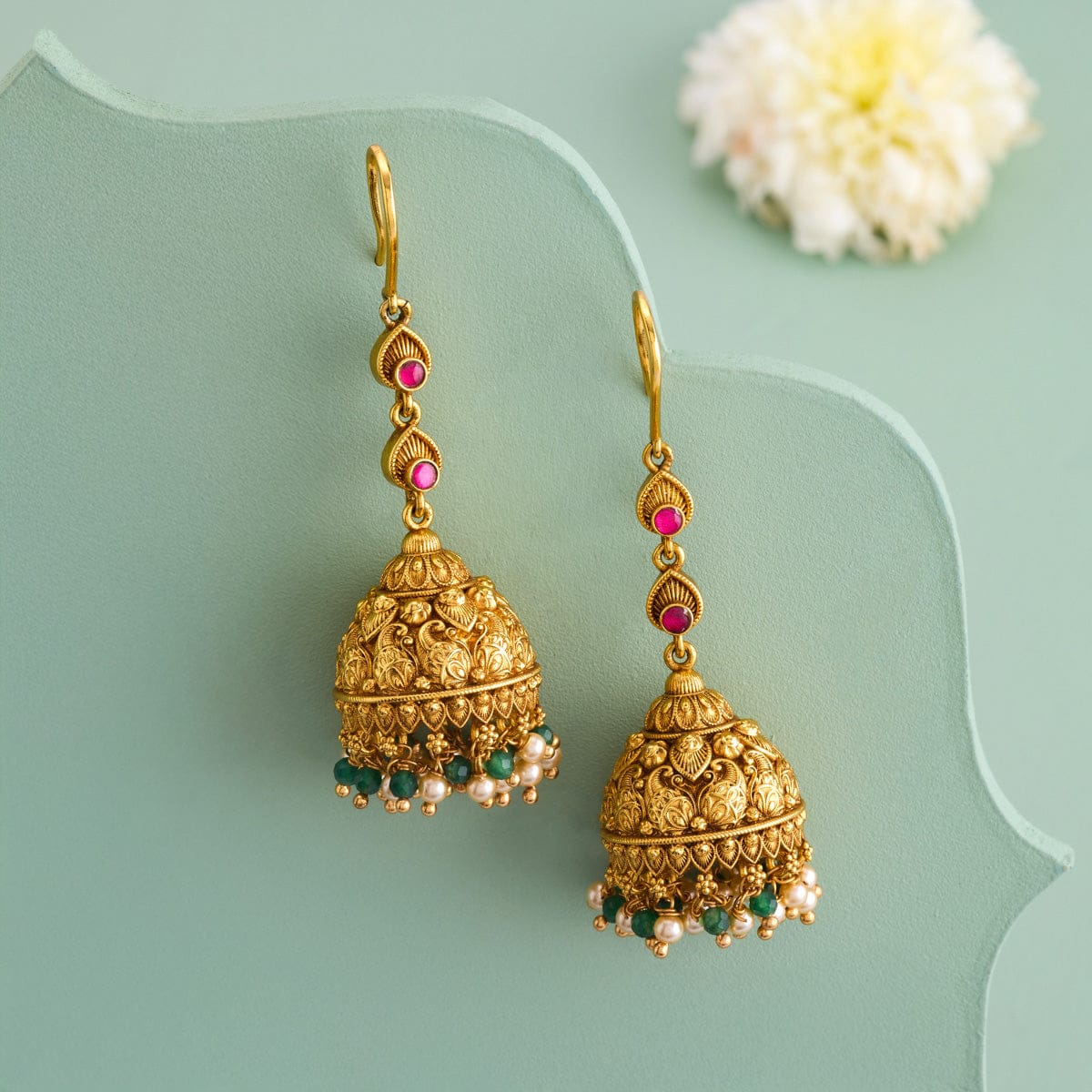 Temple Earring Silver Temple Earring 190492