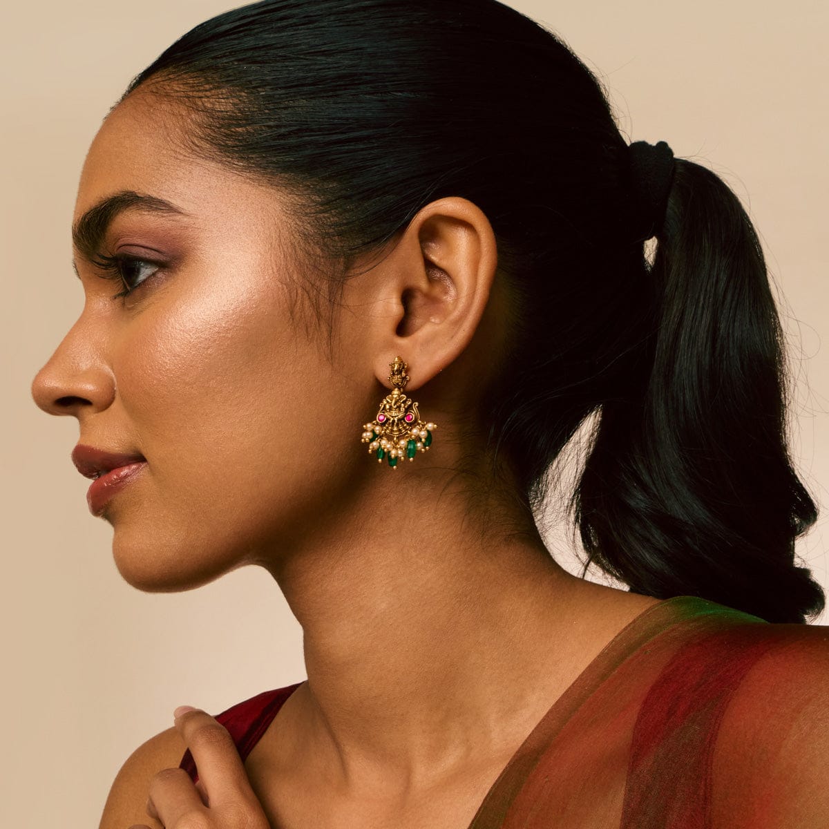 Temple Earring Silver Temple Earring 190494