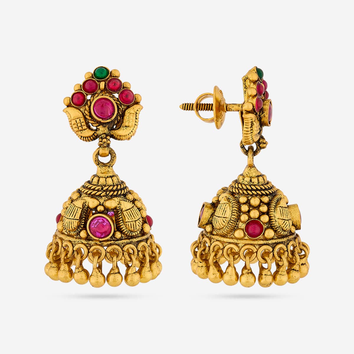 Temple Earring Silver Temple Earring 190626