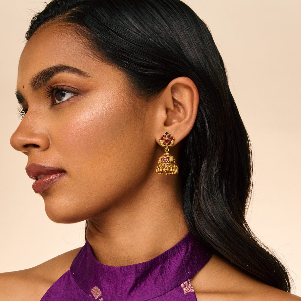 Temple Earring Silver Temple Earring 190626