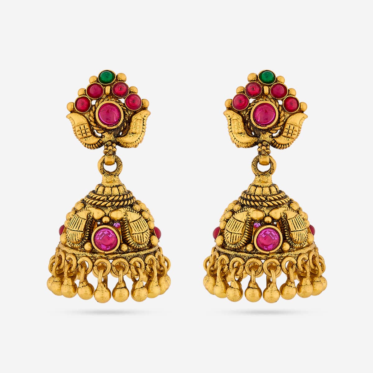 Temple Earring Silver Temple Earring 190626