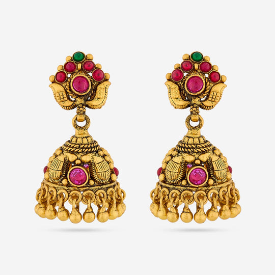 Temple Earring Silver Temple Earring 190626