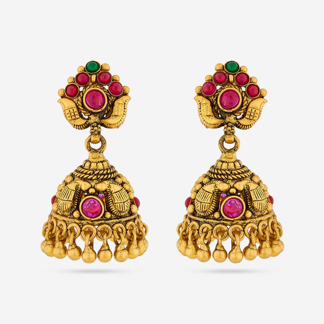 Temple Earring Silver Temple Earring 190626