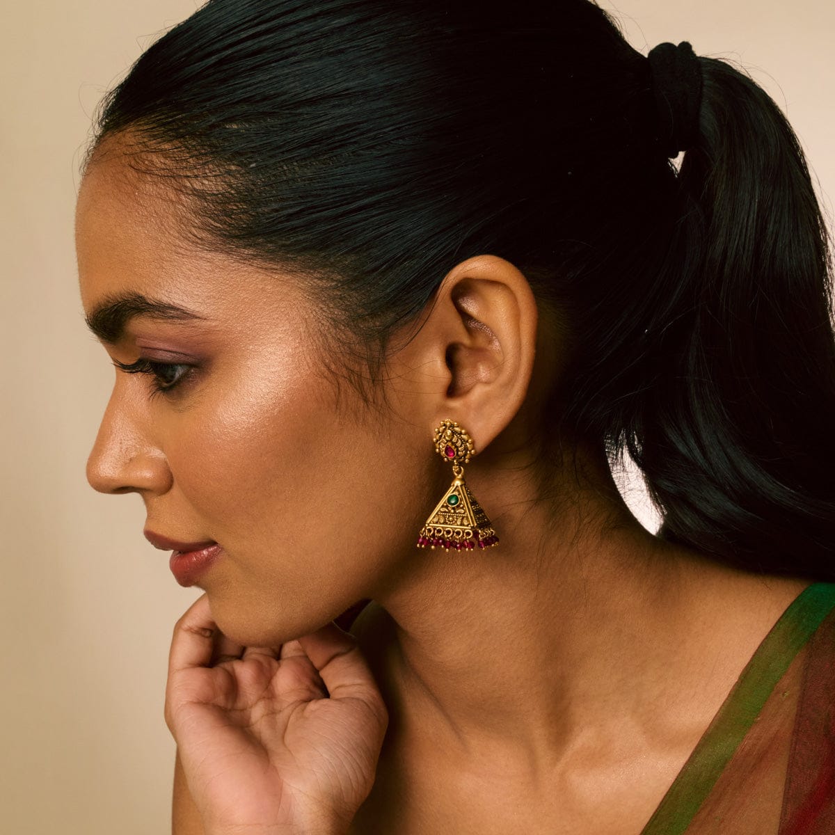 Temple Earring Silver Temple Earring 191892