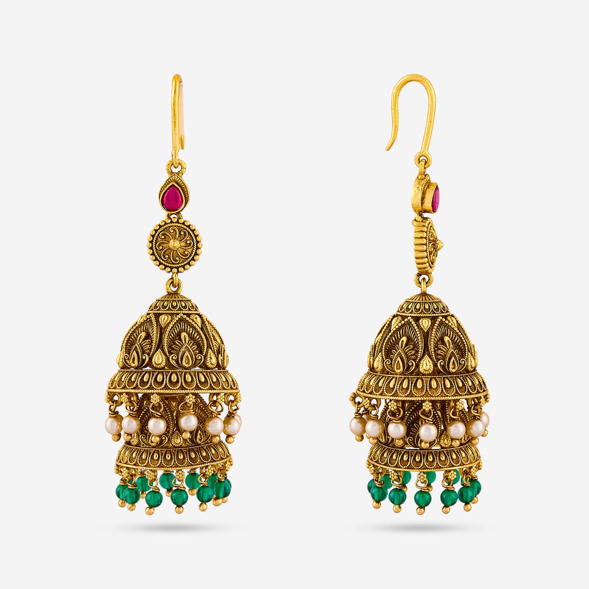 Temple Earring Silver Temple Earring 193283