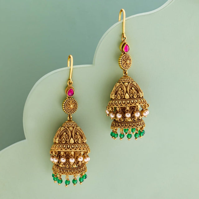 Temple Earring Silver Temple Earring 193283