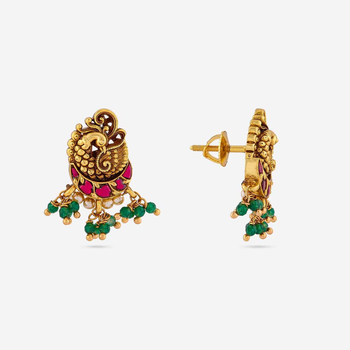 Temple Earring Silver Temple Earring 193284