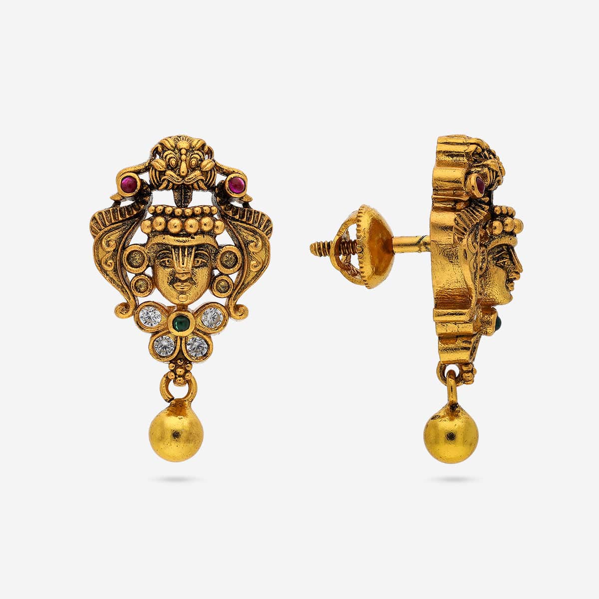 Temple Earring Silver Temple Earring 193292