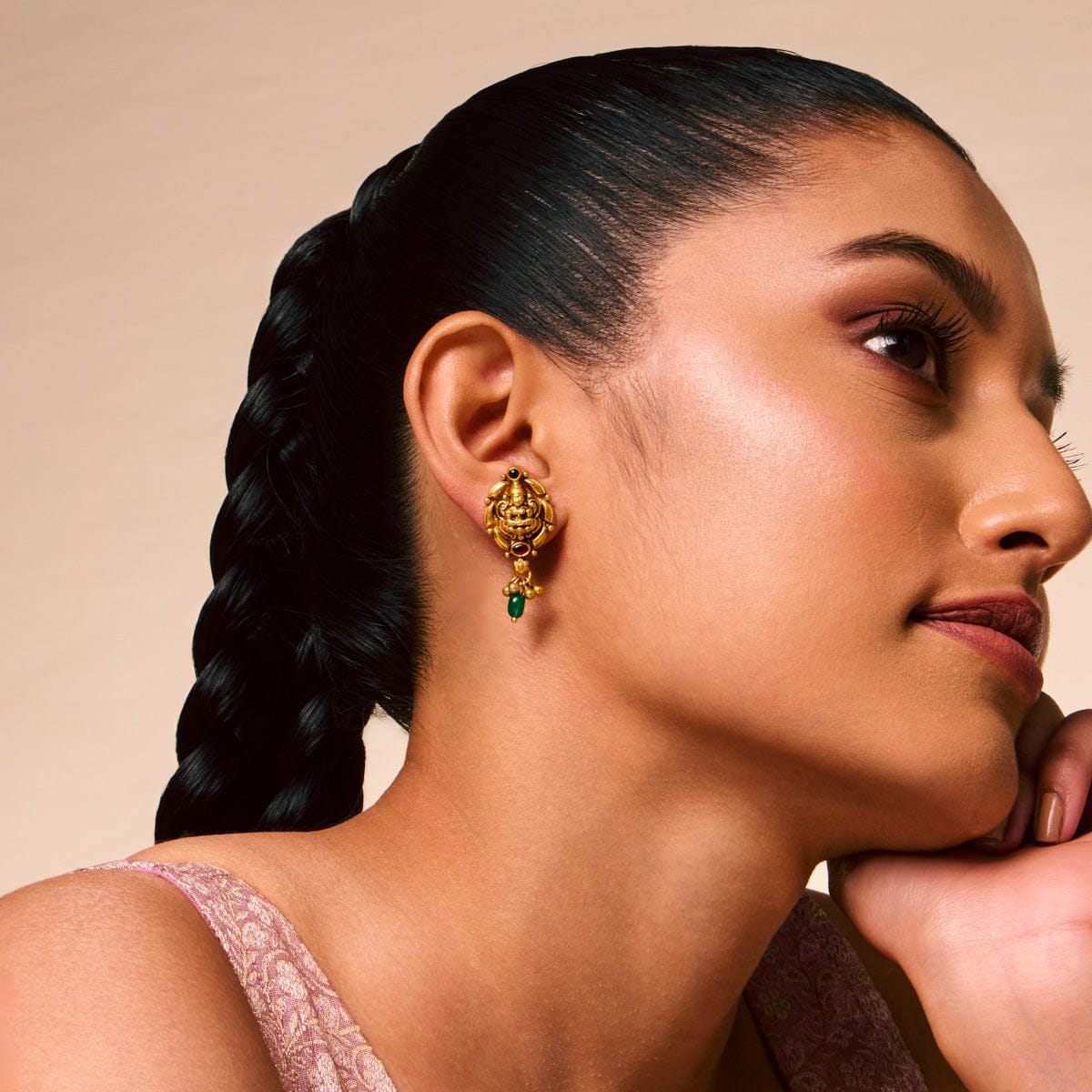 Temple Earring Silver Temple Earring 197090