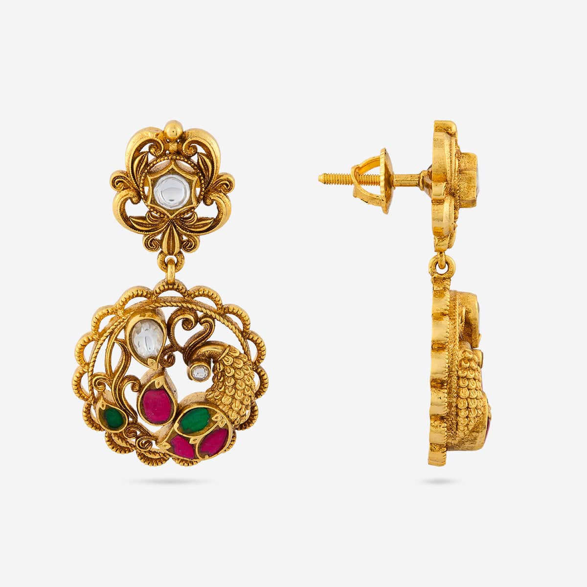 Temple Earring Silver Temple Earring 200577