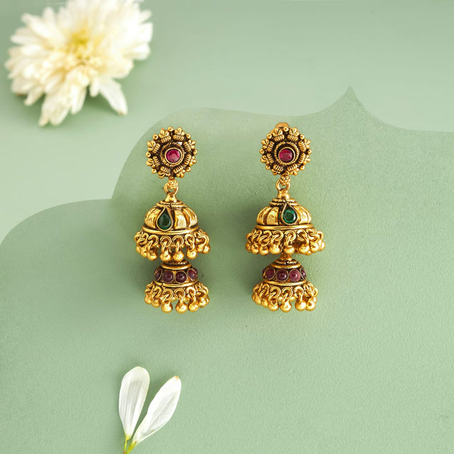 Temple Earring Silver Temple Earring 201200