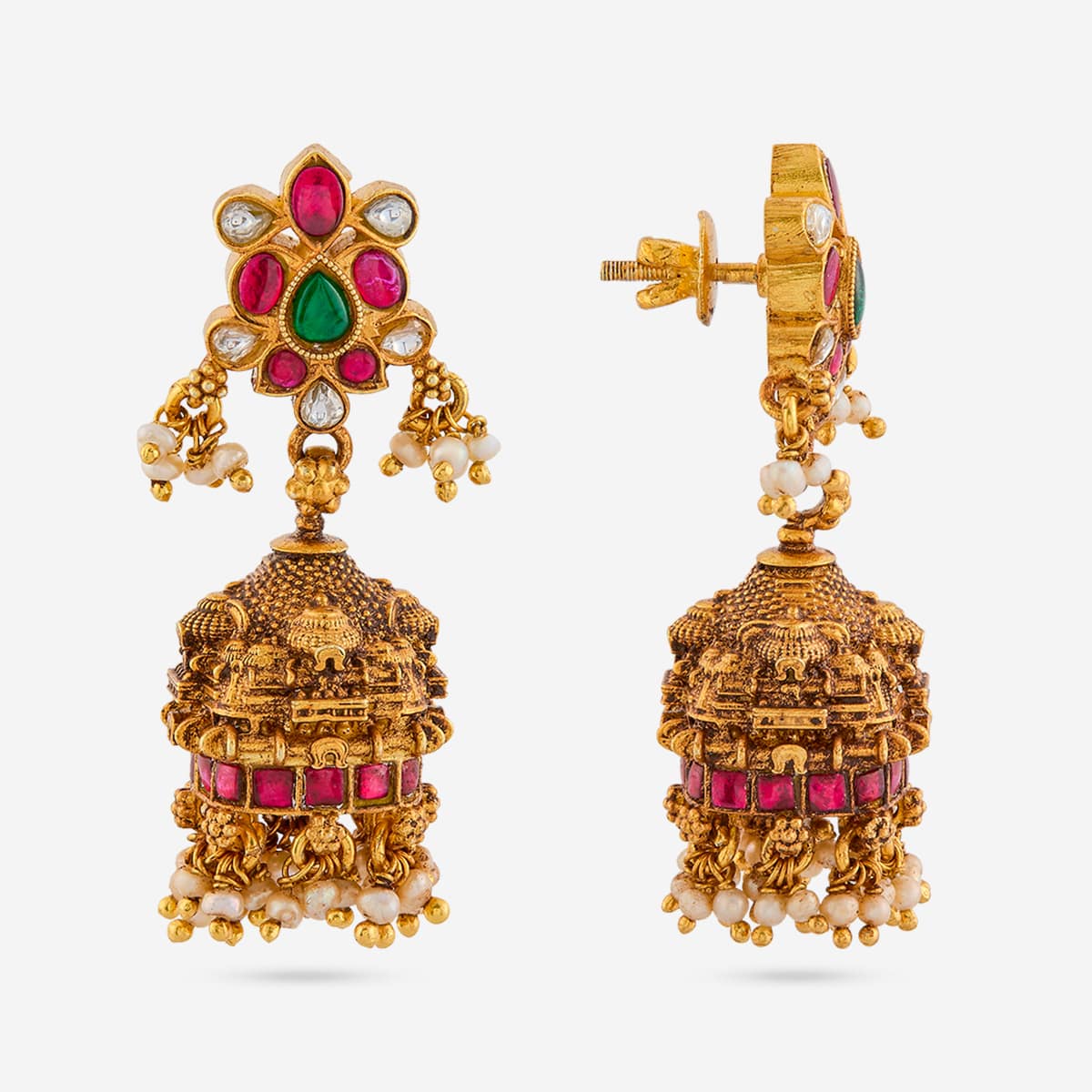 Temple Earring Silver Temple Earring 204862