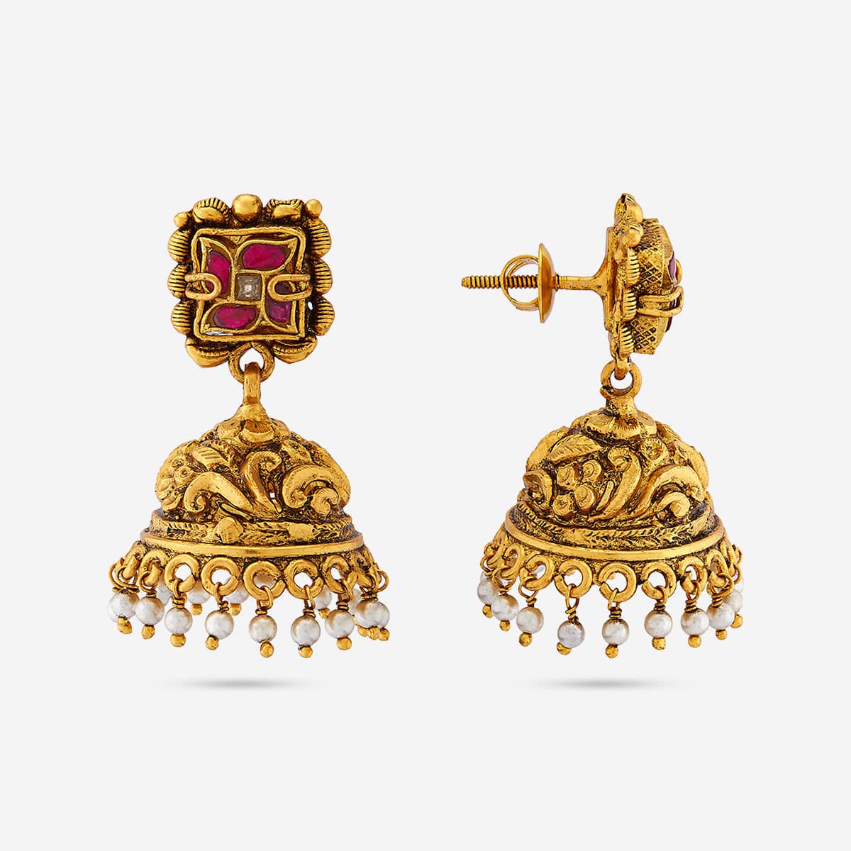 Temple Earring Silver Temple Earring 179604