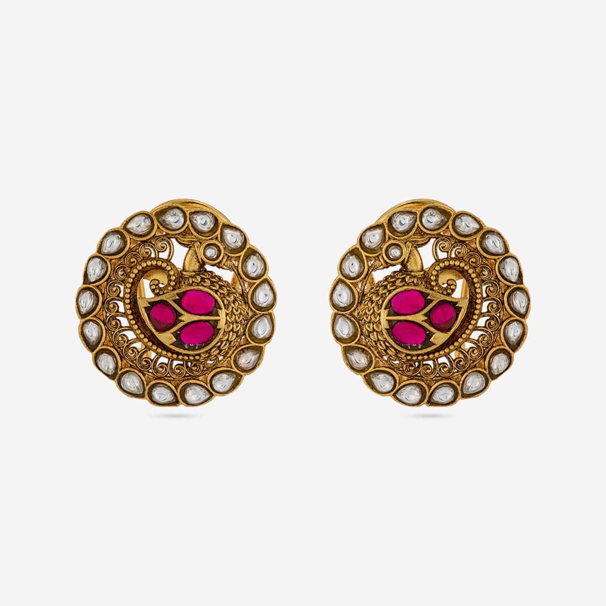 Temple Earring Silver Temple Earring 201418