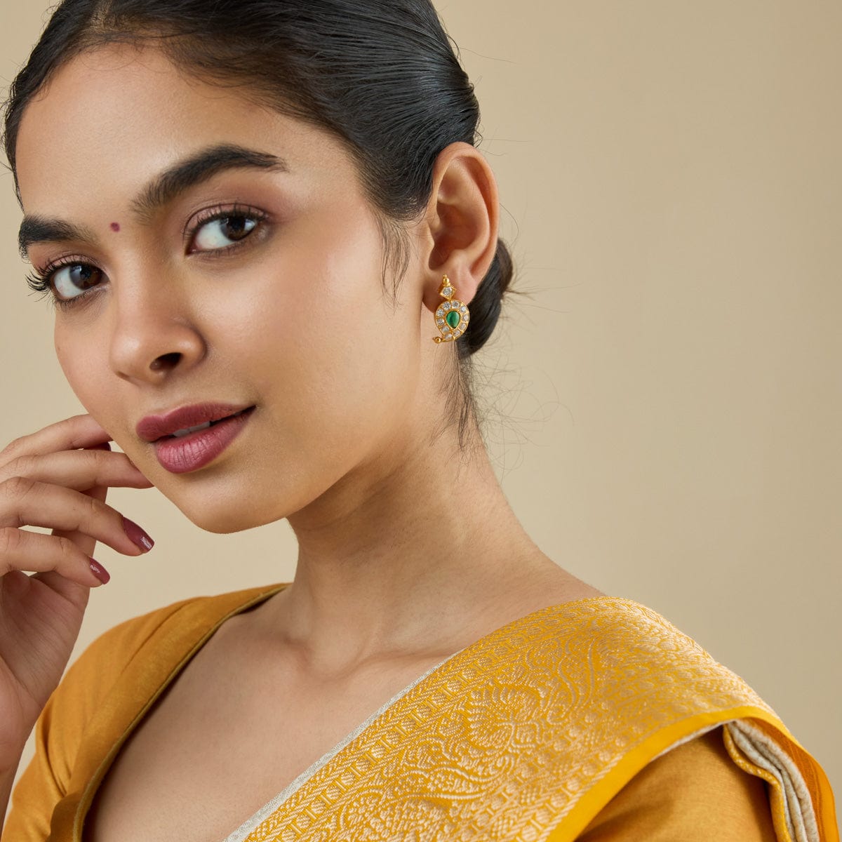 Temple Earring Silver Temple Earring 133251