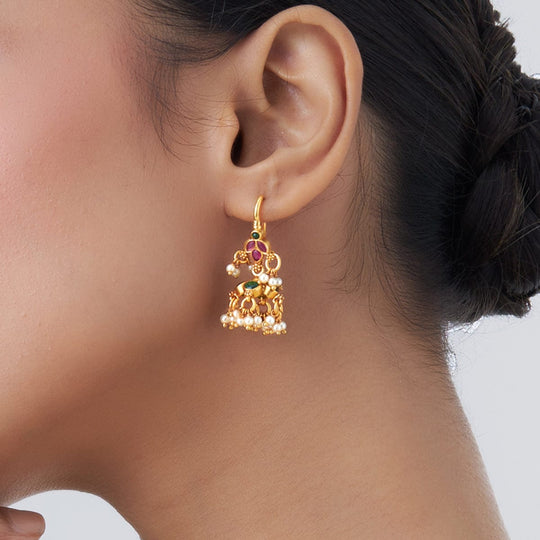 Temple Earring Silver Temple Earring 153412