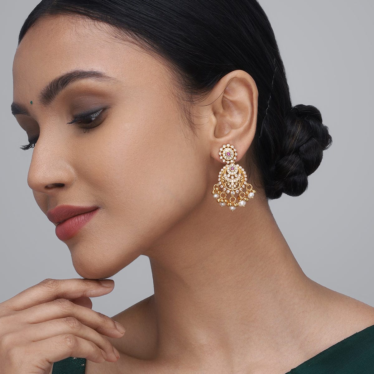 Temple Earring Silver Temple Earring 158383