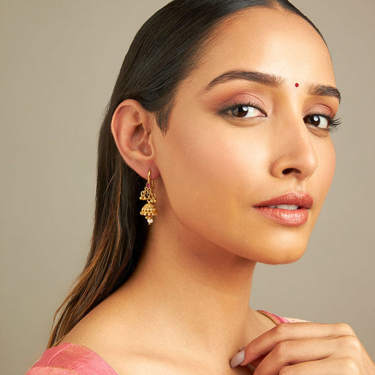 Temple Earring Silver Temple Earring 158763