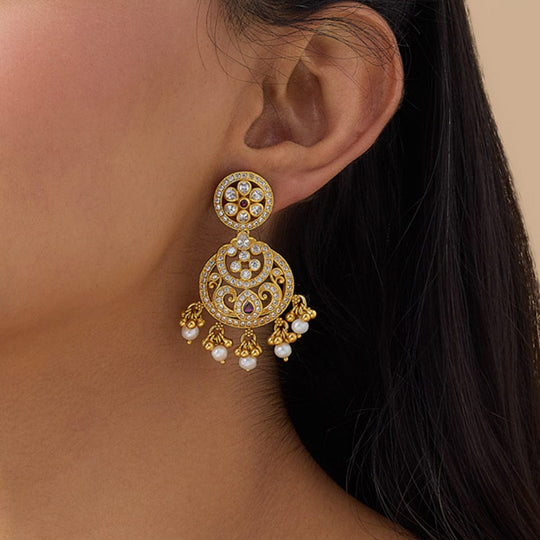 Temple Earring Silver Temple Earring 164644