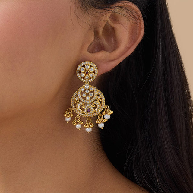 Temple Earring Silver Temple Earring 164644