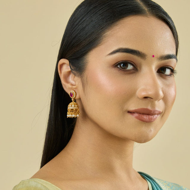 Temple Earring Silver Temple Earring 165732