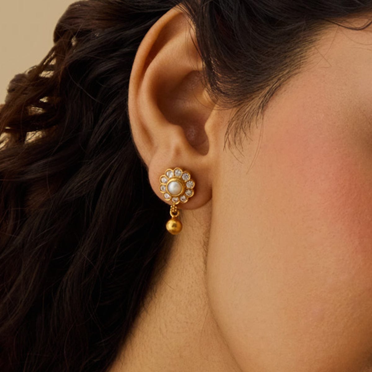 Temple Earring Silver Temple Earring 165973