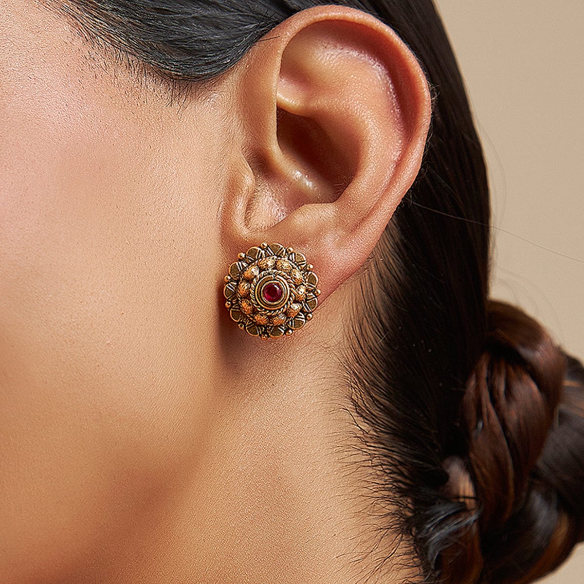 Temple Earring Silver Temple Earring 168233