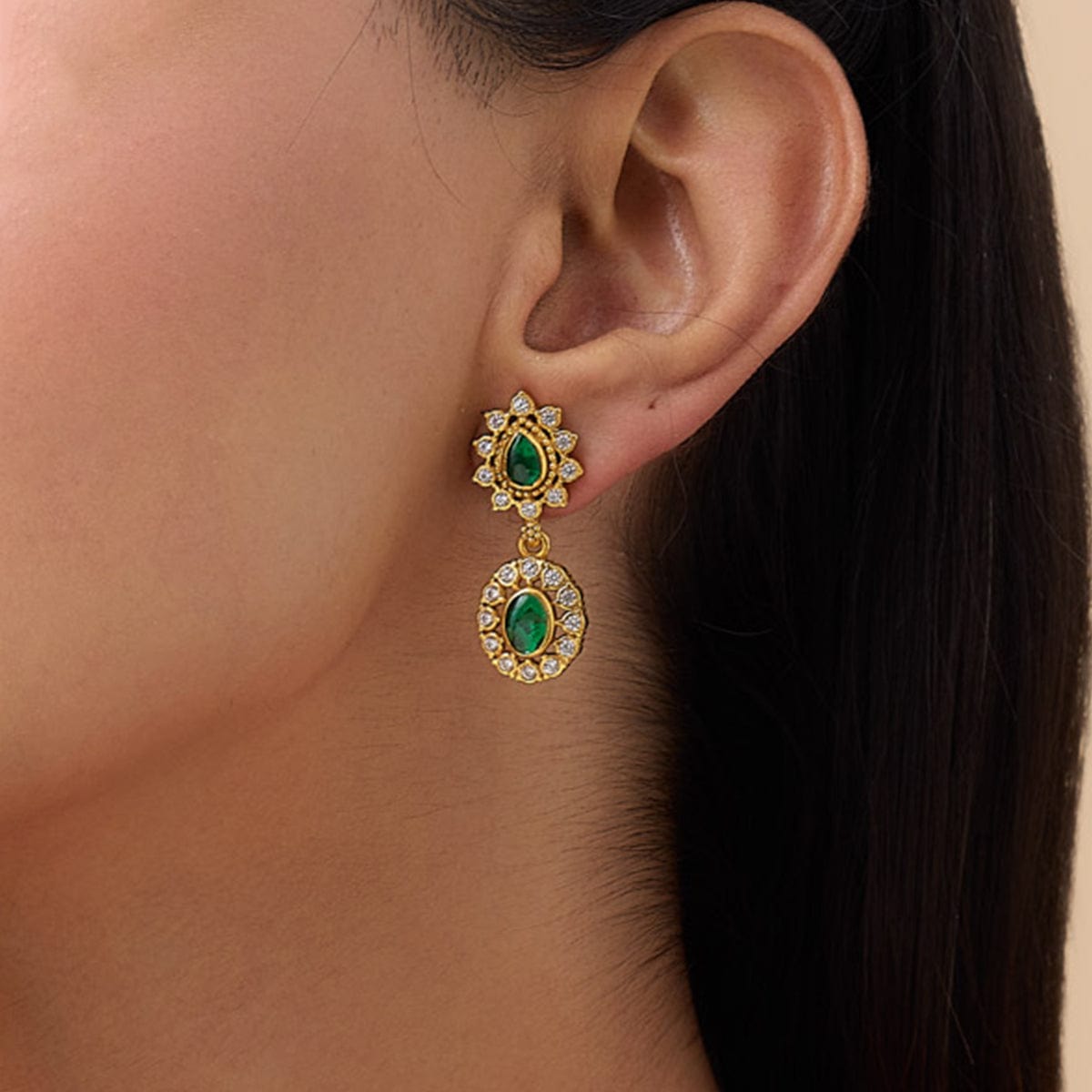 Temple Earring Silver Temple Earring 172792