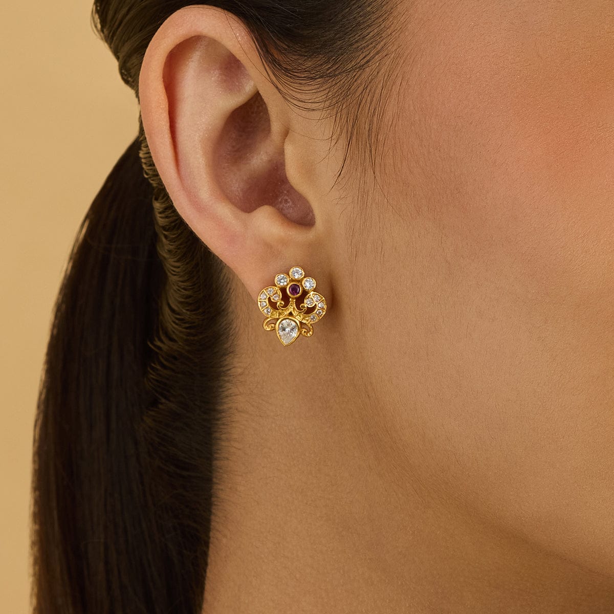 Temple Earring Silver Temple Earring 174251