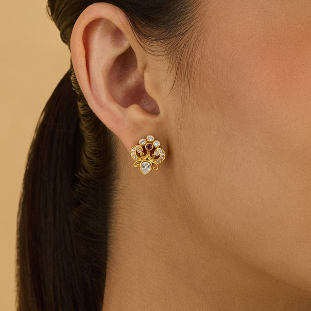 Temple Earring Silver Temple Earring 174251