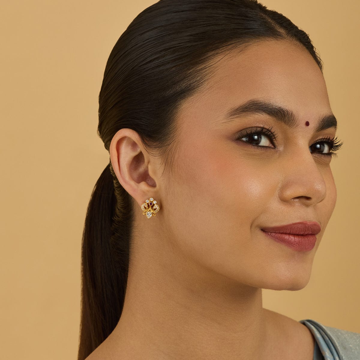 Temple Earring Silver Temple Earring 174251