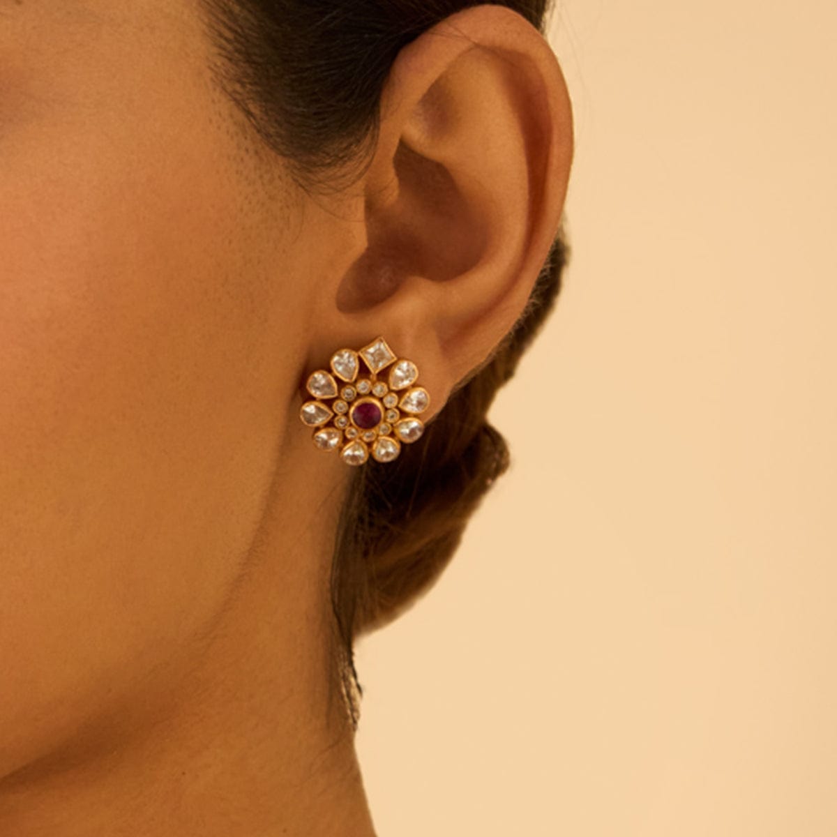 Temple Earring Silver Temple Earring 177351