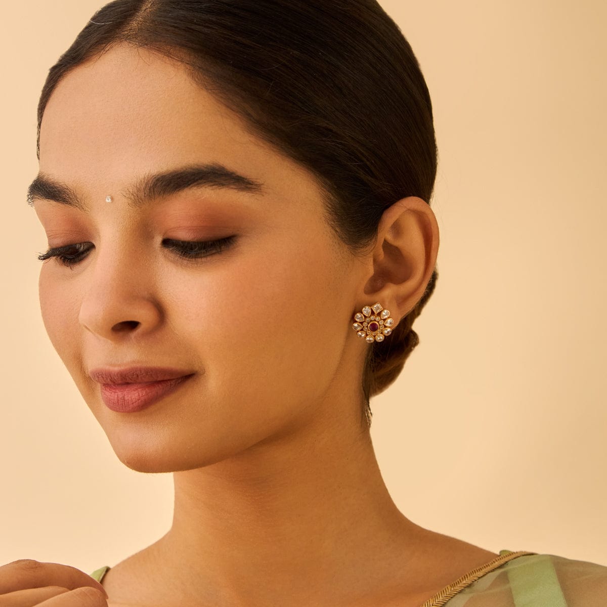 Temple Earring Silver Temple Earring 177351