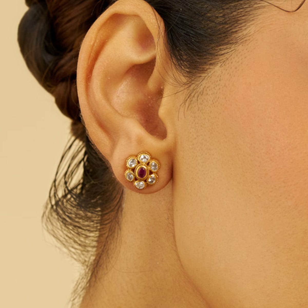 Temple Earring Silver Temple Earring 177355