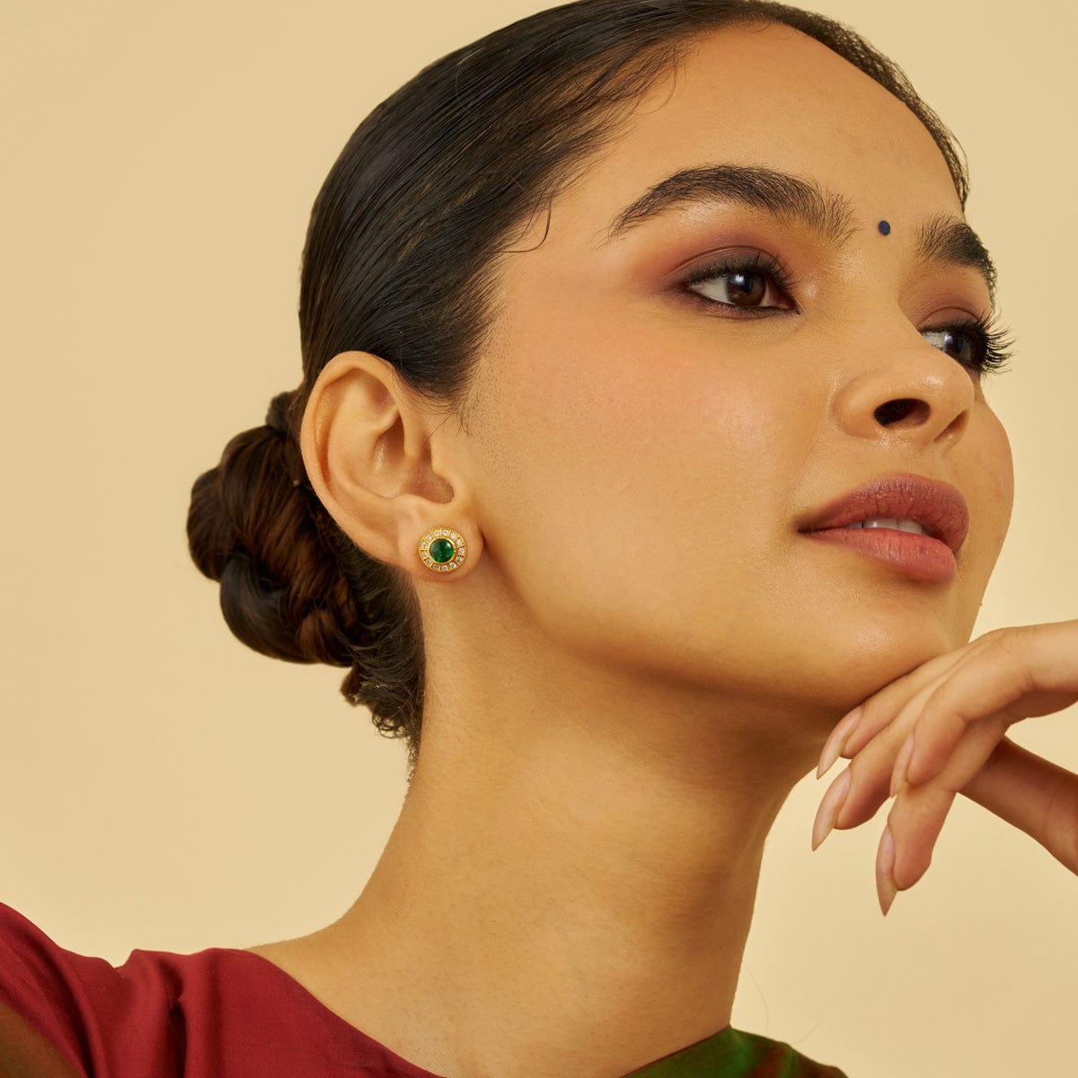 Temple Earring Silver Temple Earring 177359