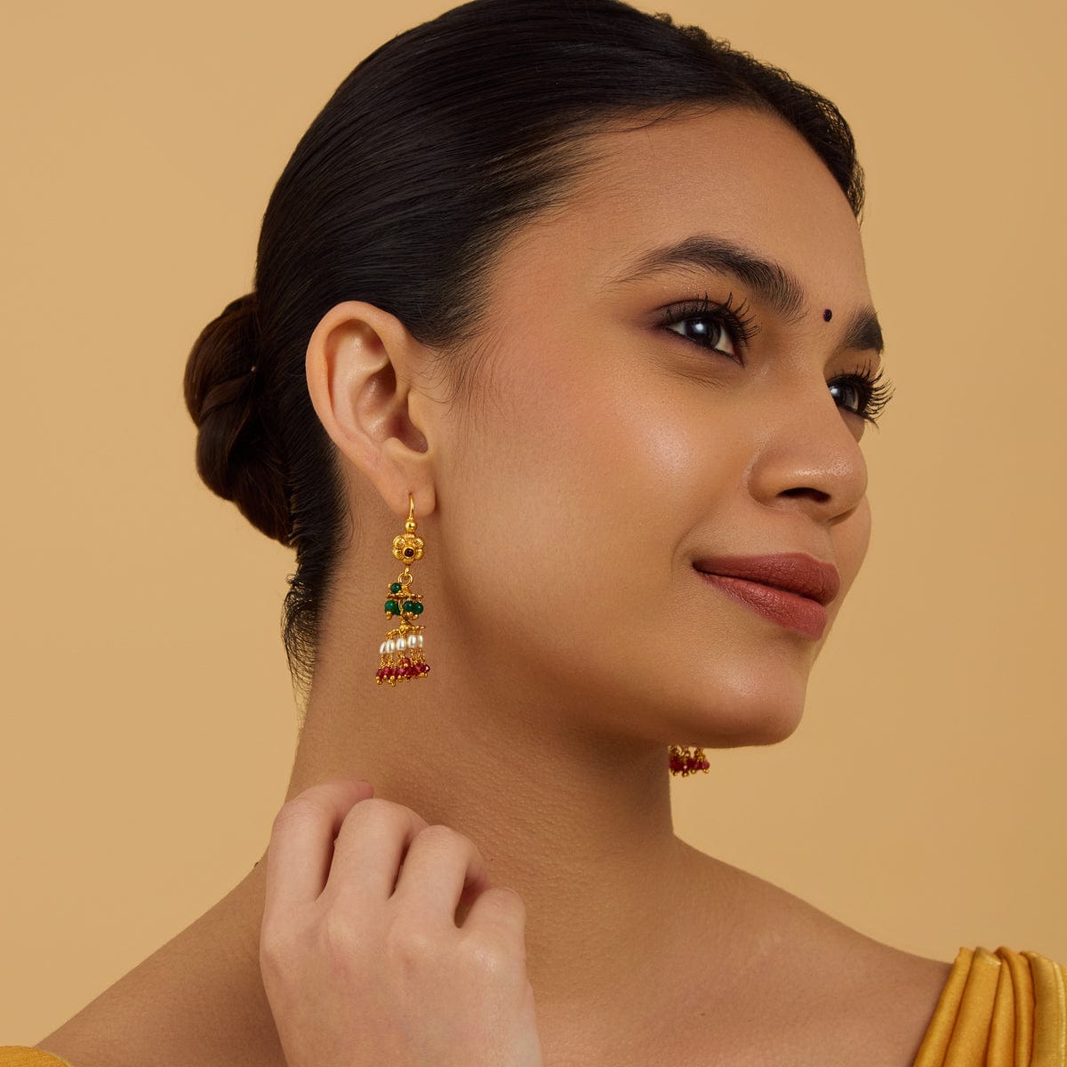 Temple Earring Silver Temple Earring 177403