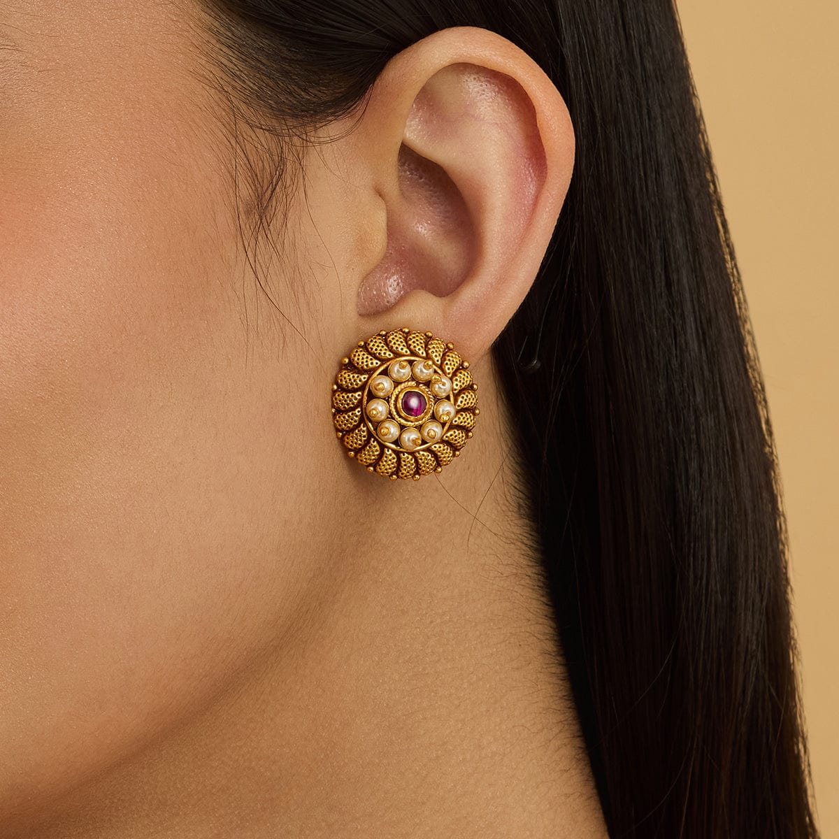 Temple Earring Silver Temple Earring 179750