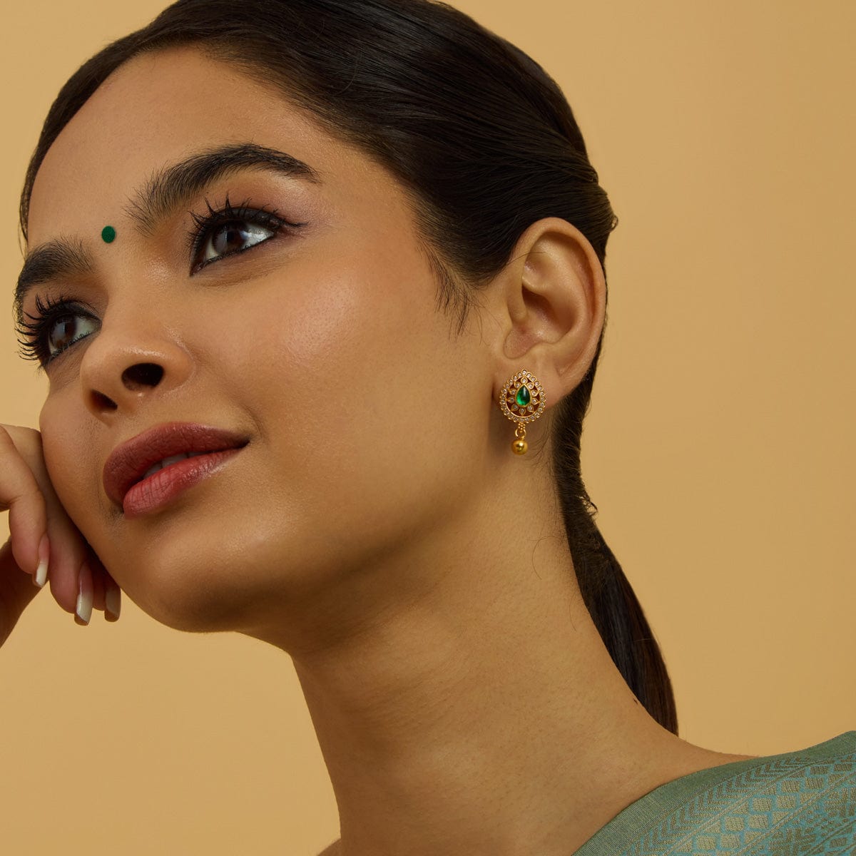 Temple Earring Silver Temple Earring 181539