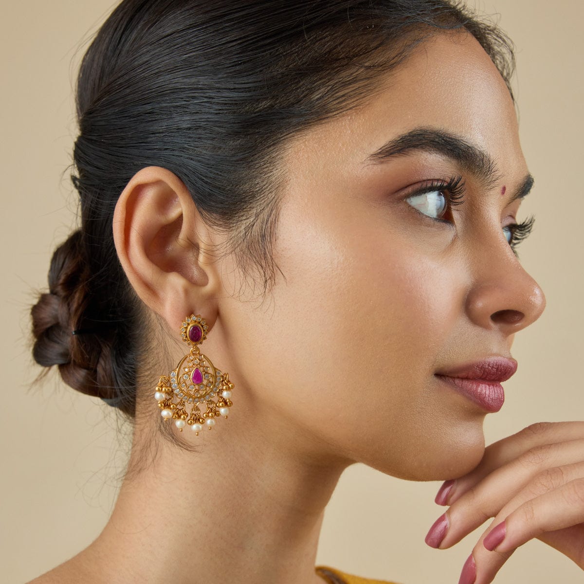 Temple Earring Silver Temple Earring 181809